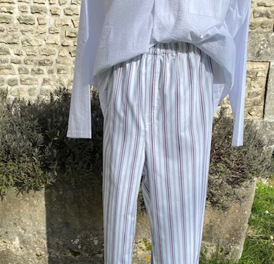 Alexis Pant Pop rayée vert-Bx-Bl carrée 3:24