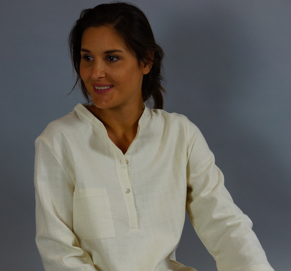 Lavina pyj gaze blanche Buste2 11:24 Pyjama gaze de coton blanche