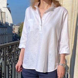 Tunique en satin de coton