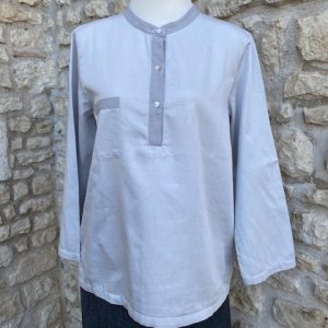 Tunique en satin de coton